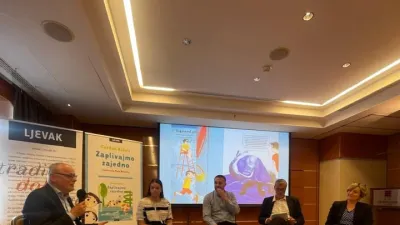 Jučer je održana promocija slikovnice »Zaplivajmo zajedno« našeg ...