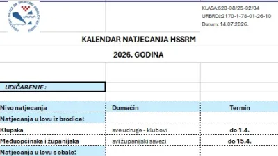 Hrvatski savez za športski ribolov na moru ⓕ za Sportsku Hrvatsku