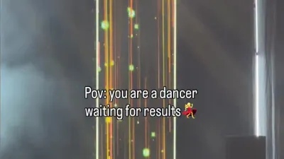 When you try to stand still at awards but youre a dancer
