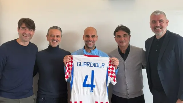 Pep Guardiola u Manchesteru ugostio delegaciju HNS-a i reprezentacije