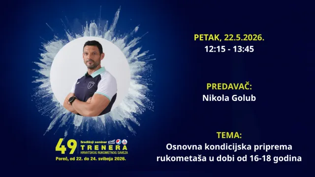 49. Seminar trenera – Predstavljanje predavača: Nikola Golub