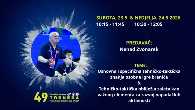 49. Seminar trenera – Predstavljanje predavača: Nenad Zvonarek