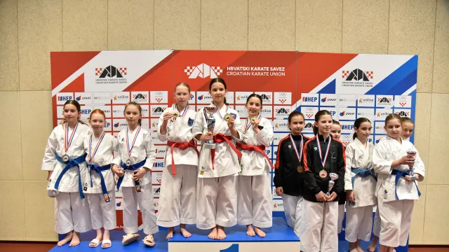 Karate klub Globus Čakovec najuspješniji na Kupu Hrvatske za mlađe uzraste 2026.