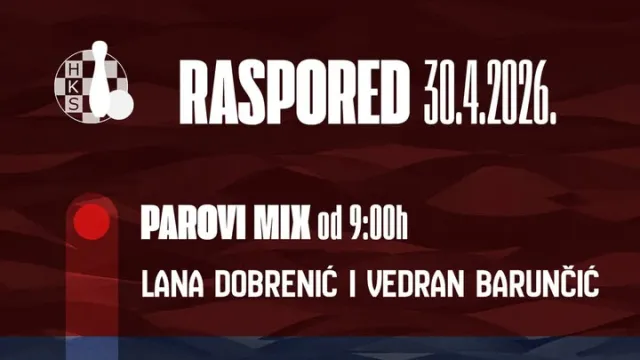Danas na rasporedu parovi mix na MBC 2026!