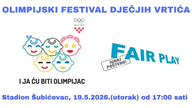 24. Olimpijski festival dje&ccaron;jih vrti&cacute;a okuplja vi&scaron;e od 500 malih olimpijaca na Šubi&cacute;evcu